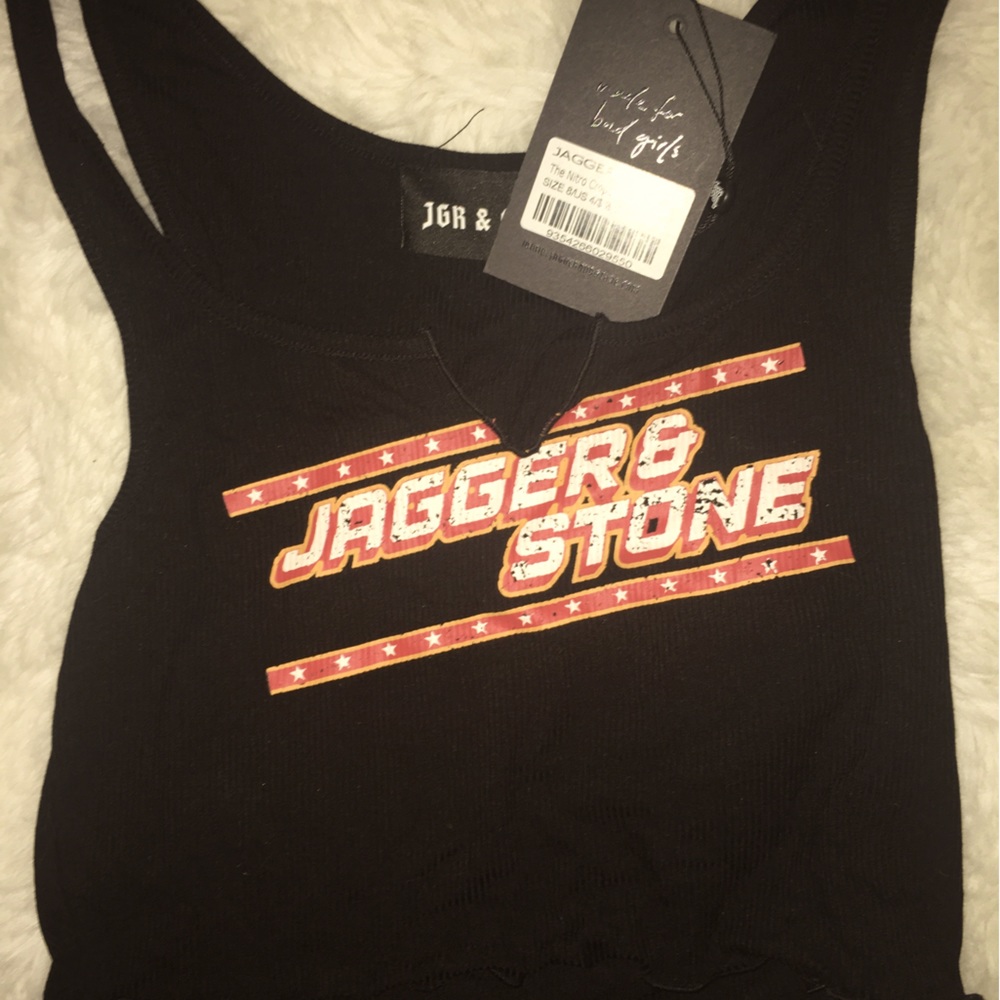 Brand new with tags jagger and stone cropped rib tank